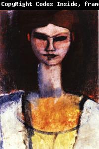 Amedeo Modigliani Bust of a Young Woman
